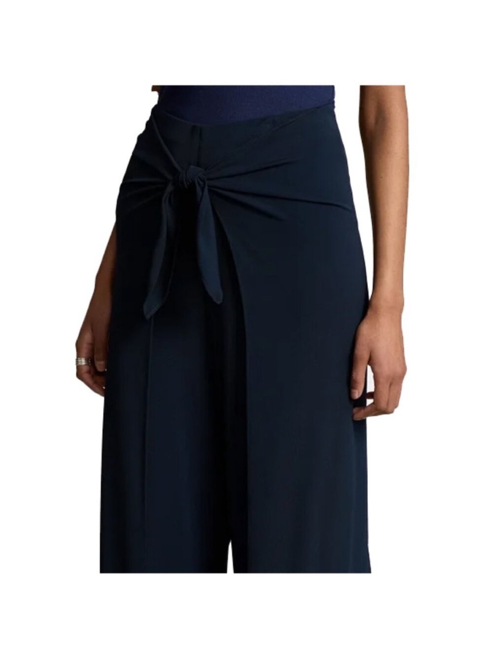 Polo Ralph Lauren Jersey Wide-Leg Wrap Pant - Picture 4 of 12